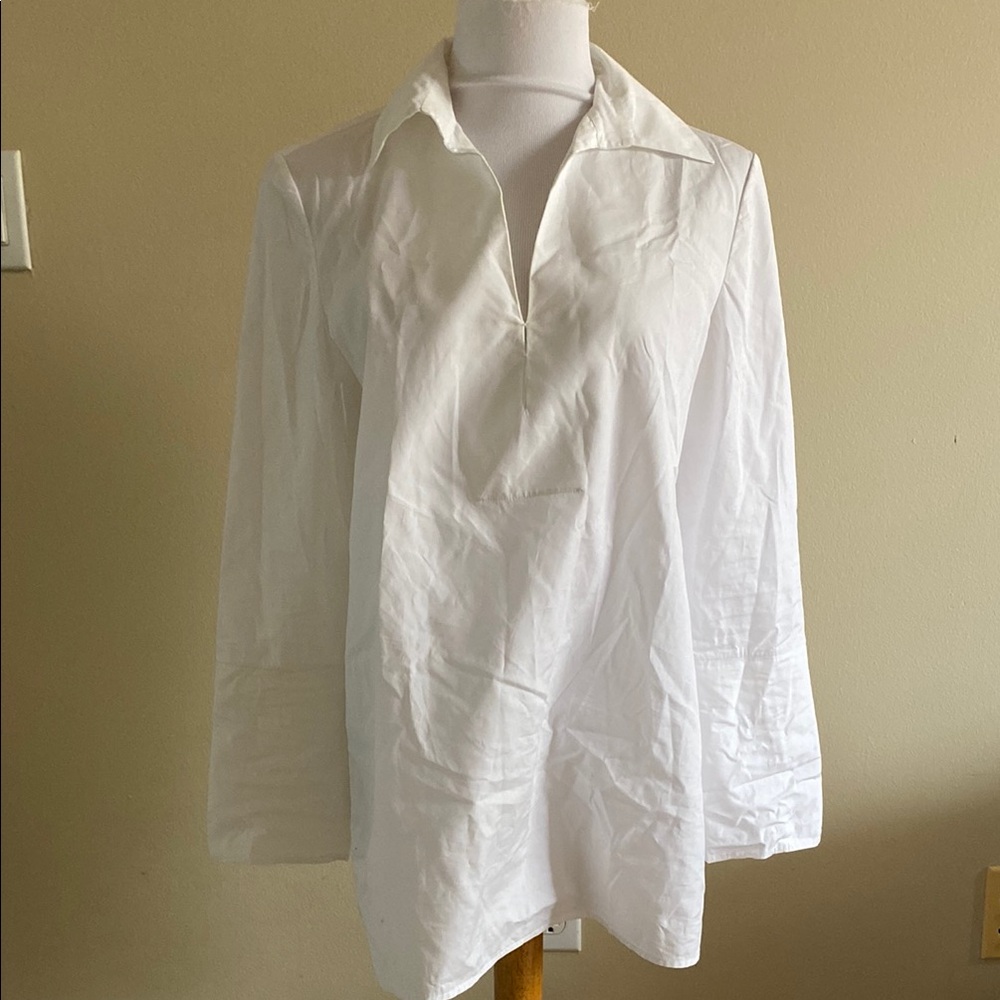 Tory Burch white long sleeved top